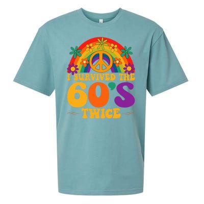 I Survived The 60s Twice Sixties 70th Birthday Sueded Cloud Jersey T-Shirt