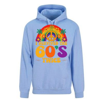 I Survived The 60s Twice Sixties 70th Birthday Unisex Surf Hoodie