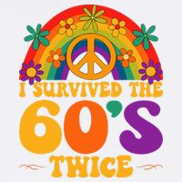 I Survived The 60s Twice Sixties 70th Birthday Garment-Dyed Sweatshirt