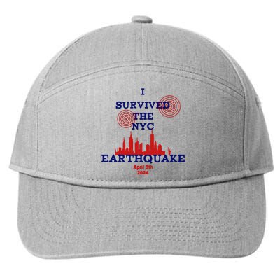 I Survived The Nyc Earthquake 7-Panel Snapback Hat