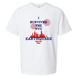 I Survived The Nyc Earthquake Sueded Cloud Jersey T-Shirt