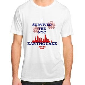 I Survived The Nyc Earthquake Adult ChromaSoft Performance T-Shirt