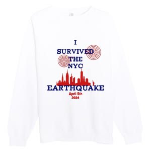 I Survived The Nyc Earthquake Premium Crewneck Sweatshirt