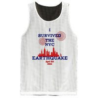 I Survived The Nyc Earthquake Mesh Reversible Basketball Jersey Tank