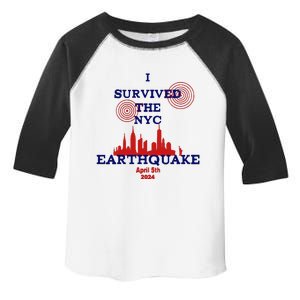 I Survived The Nyc Earthquake Toddler Fine Jersey T-Shirt