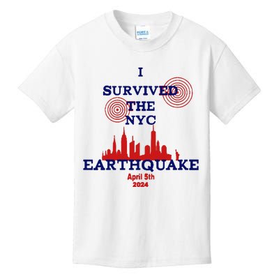 I Survived The Nyc Earthquake Kids T-Shirt