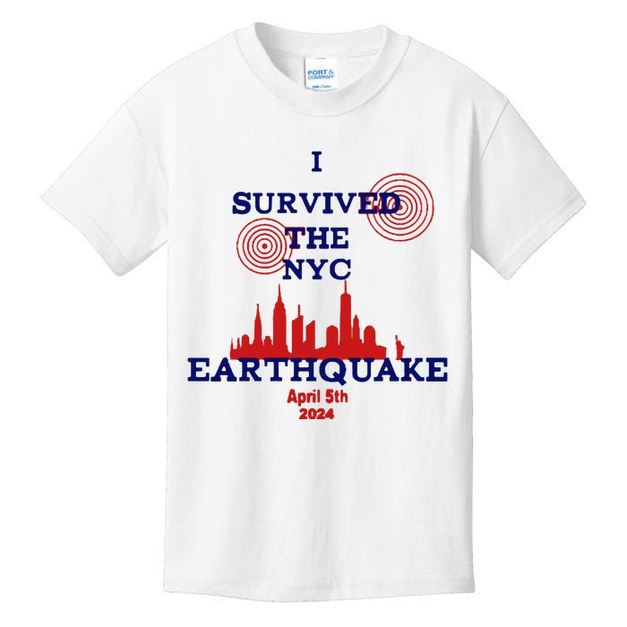 I Survived The Nyc Earthquake Kids T-Shirt