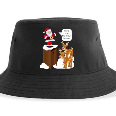 I Said The Schmidt House Fun Xmas Santa Sustainable Bucket Hat