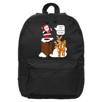 I Said The Schmidt House Fun Xmas Santa 16 in Basic Backpack