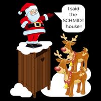 I Said The Schmidt House Fun Xmas Santa 16 in Basic Backpack