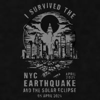 I Survived The Nyc Earthquake And The Solar Eclipse Ladies PosiCharge Tri-Blend Wicking Tank