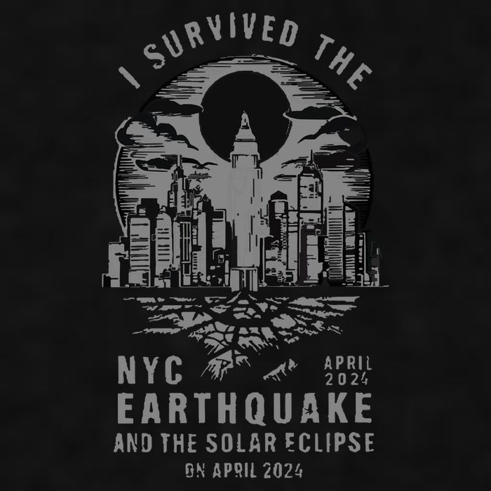 I Survived The Nyc Earthquake And The Solar Eclipse Ladies PosiCharge Tri-Blend Wicking Tank