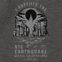 I Survived The Nyc Earthquake And The Solar Eclipse Vector Backpack