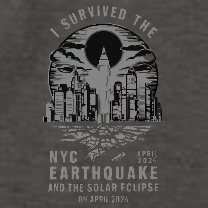 I Survived The Nyc Earthquake And The Solar Eclipse Vector Backpack