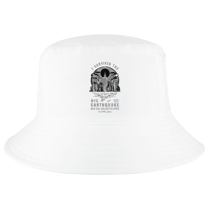 I Survived The Nyc Earthquake And The Solar Eclipse Cool Comfort Performance Bucket Hat