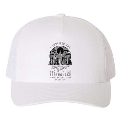 I Survived The Nyc Earthquake And The Solar Eclipse Yupoong Adult 5-Panel Trucker Hat