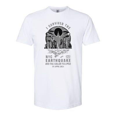 I Survived The Nyc Earthquake And The Solar Eclipse Softstyle® CVC T-Shirt