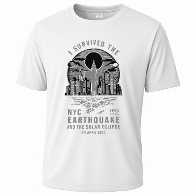 I Survived The Nyc Earthquake And The Solar Eclipse Performance Shirt