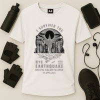 I Survived The Nyc Earthquake And The Solar Eclipse Performance Shirt