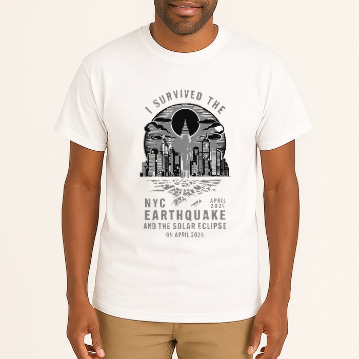 I Survived The Nyc Earthquake And The Solar Eclipse Tall T-Shirt