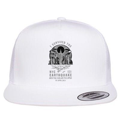 I Survived The Nyc Earthquake And The Solar Eclipse Flatbill Hat