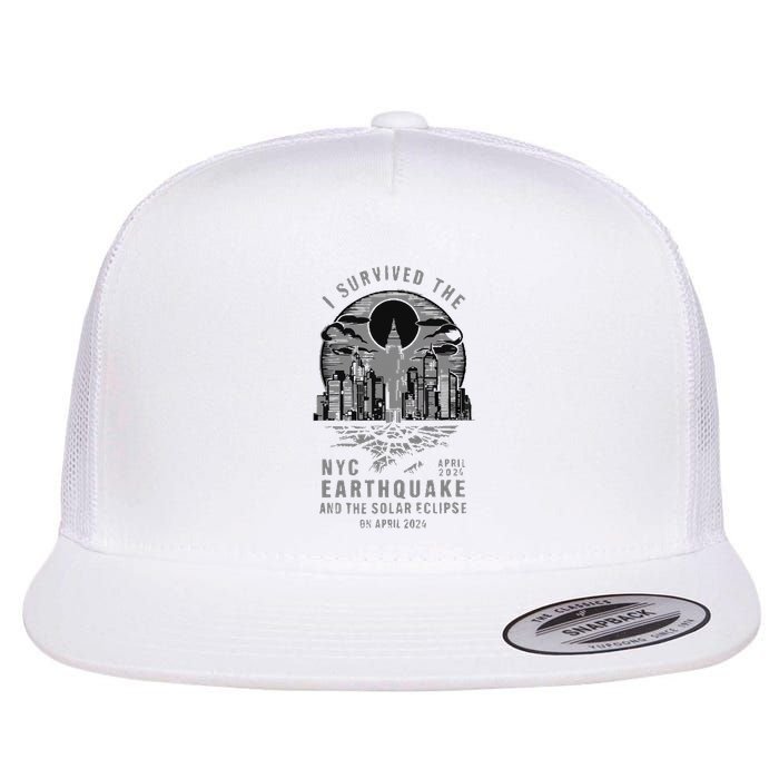 I Survived The Nyc Earthquake And The Solar Eclipse Flatbill Hat