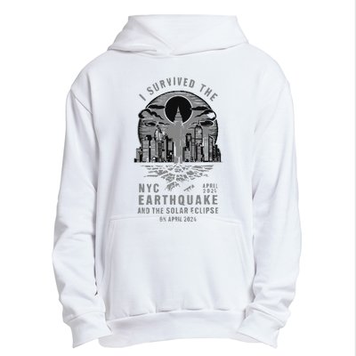 I Survived The Nyc Earthquake And The Solar Eclipse Urban Pullover Hoodie