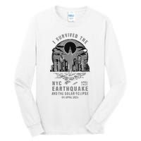 I Survived The Nyc Earthquake And The Solar Eclipse Tall Long Sleeve T-Shirt