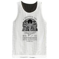 I Survived The Nyc Earthquake And The Solar Eclipse Mesh Reversible Basketball Jersey Tank