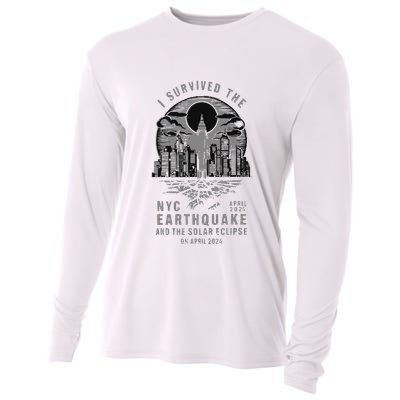 I Survived The Nyc Earthquake And The Solar Eclipse Cooling Performance Long Sleeve Crew