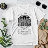I Survived The Nyc Earthquake And The Solar Eclipse Premium T-Shirt