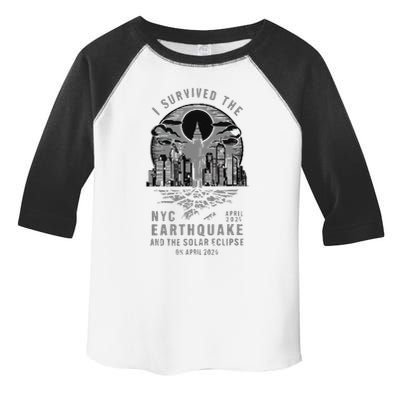 I Survived The Nyc Earthquake And The Solar Eclipse Toddler Fine Jersey T-Shirt