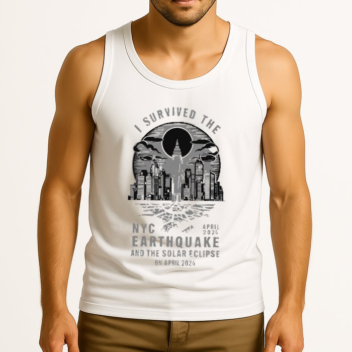 I Survived The Nyc Earthquake And The Solar Eclipse Tank Top