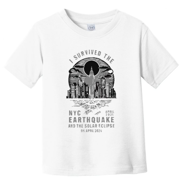 I Survived The Nyc Earthquake And The Solar Eclipse Toddler T-Shirt