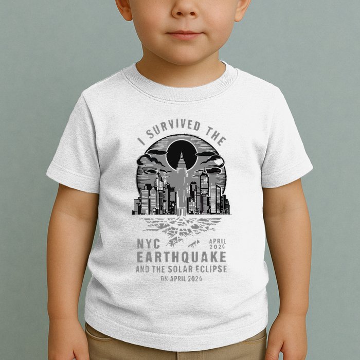 I Survived The Nyc Earthquake And The Solar Eclipse Toddler T-Shirt