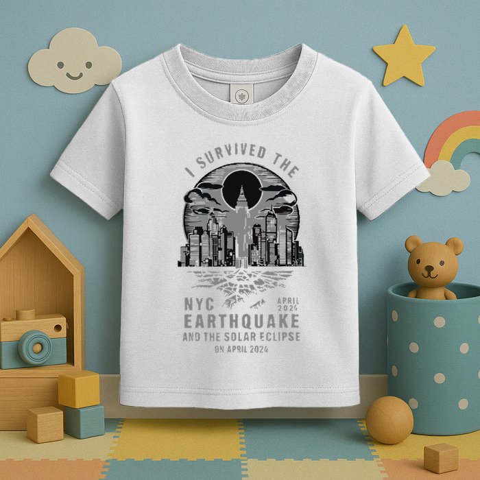 I Survived The Nyc Earthquake And The Solar Eclipse Toddler T-Shirt
