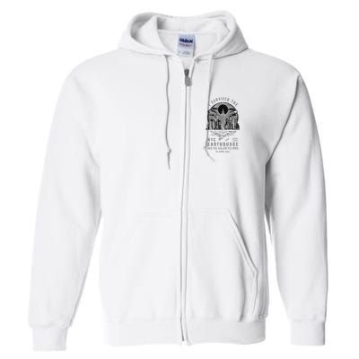 I Survived The Nyc Earthquake And The Solar Eclipse Full Zip Hoodie
