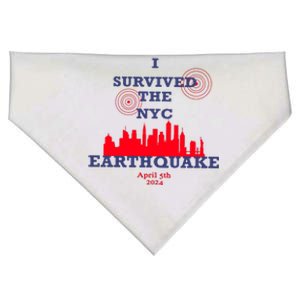 I Survived The Nyc Earthquake USA-Made Doggie Bandana