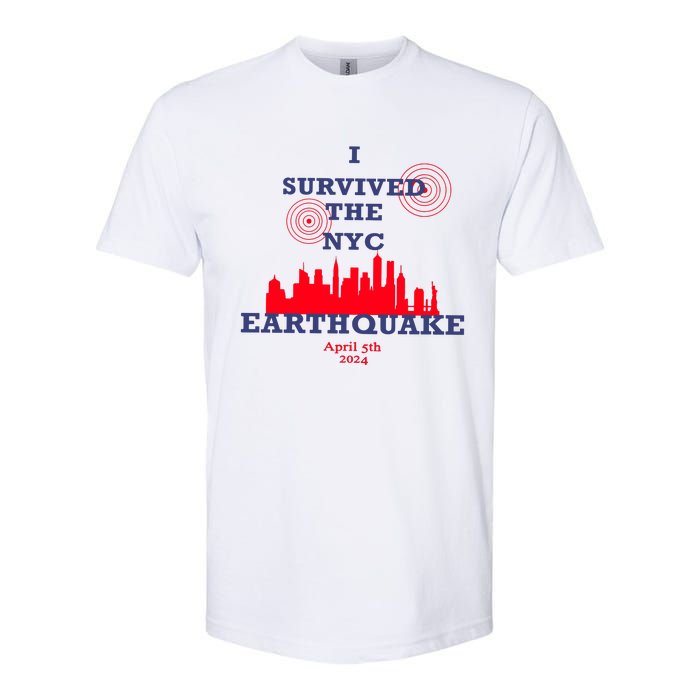 I Survived The Nyc Earthquake Softstyle CVC T-Shirt