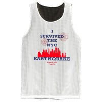 I Survived The Nyc Earthquake Mesh Reversible Basketball Jersey Tank