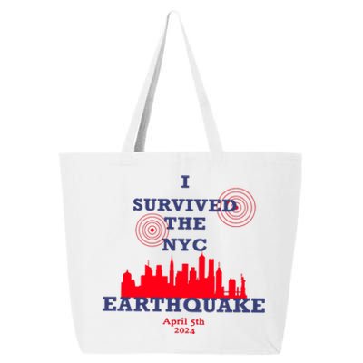 I Survived The Nyc Earthquake 25L Jumbo Tote