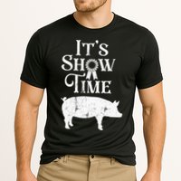 It's Show Time Swine Show Pig Lover County Fair Gift Lt Cooling Performance Crew T-Shirt