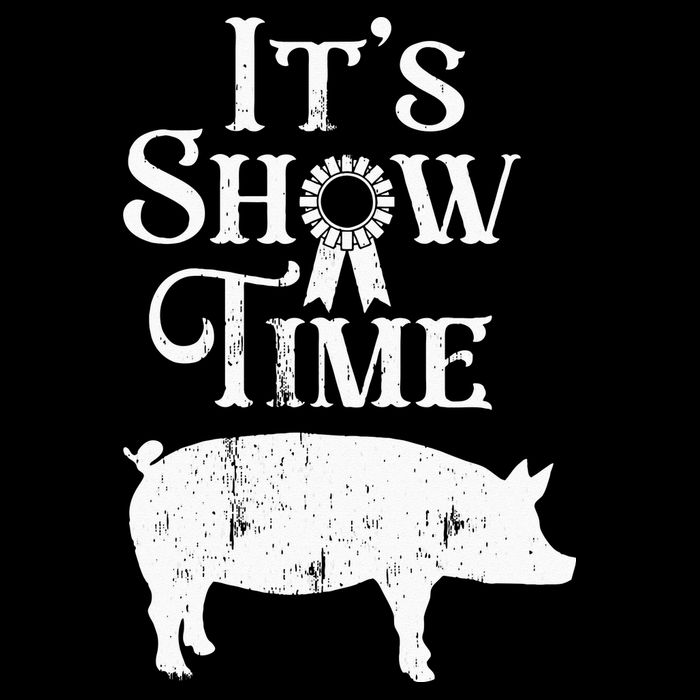 It's Show Time Swine Show Pig Lover County Fair Gift Lt City Backpack
