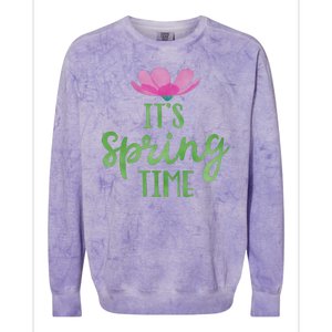 It's Spring Time Flower Colorblast Crewneck Sweatshirt