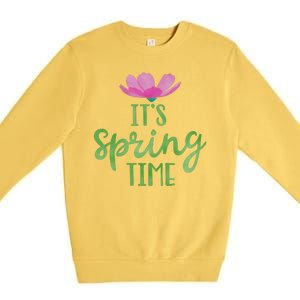 It's Spring Time Flower Premium Crewneck Sweatshirt