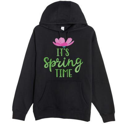 It's Spring Time Flower Premium Pullover Hoodie