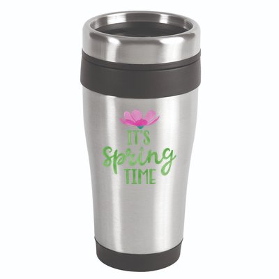 It's Spring Time Flower 16oz Travel Tumbler