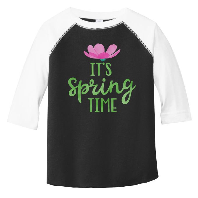 It's Spring Time Flower Toddler Fine Jersey T-Shirt