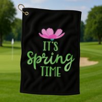 It's Spring Time Flower Golf Towel