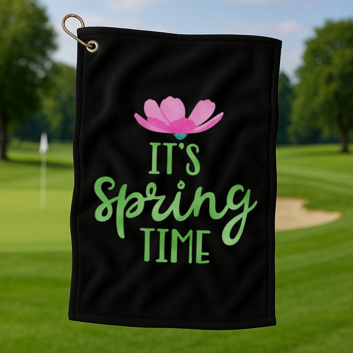 It's Spring Time Flower Golf Towel